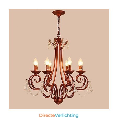 8 lampen kroonluchter moderne eigentijdse traditionele lodge vintage retro land schilderij kenmerk voor kristal metaal 8 lampen kroonluchter moderne eigentijdse traditionele lodge vintage retro land schilderij kenmerk voor kristal metaal
