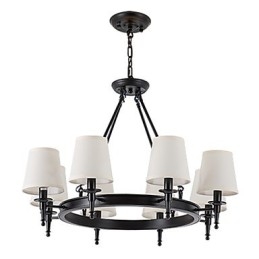 8 lampen plafondlamp kroonluchter één lamp twee stijl moderne eigentijdse traditionele klassieke rustieke schilderij