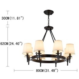 8 lampen plafondlamp kroonluchter één lamp twee stijl moderne eigentijdse traditionele klassieke rustieke schilderij