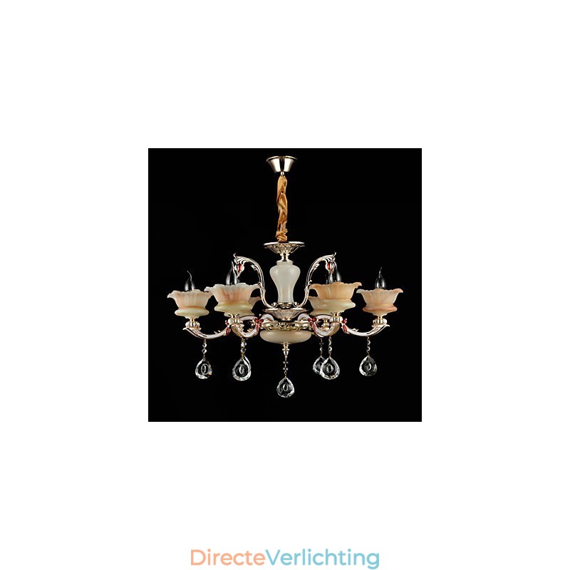 Moderne, eigentijdse, traditionele, klassieke zinklegering met kristallen mini-stijl hanglamp van metaal
