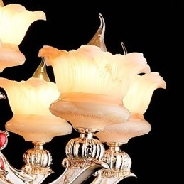 Moderne, eigentijdse, traditionele, klassieke zinklegering met kristallen mini-stijl hanglamp van metaal