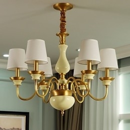 Alle koperen kroonluchter Jade decoratieve kroonluchter D