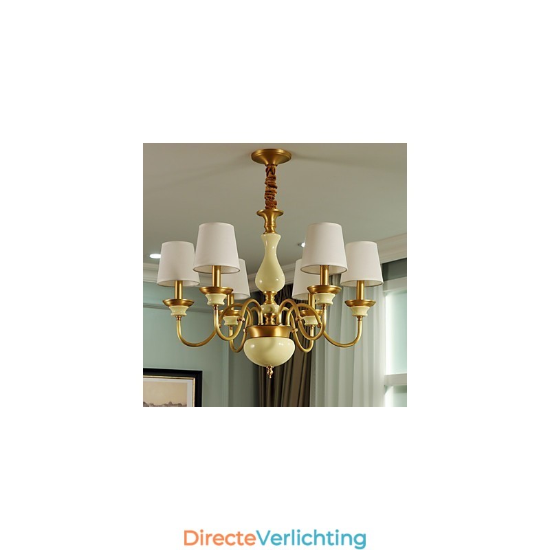 Alle koperen kroonluchter Jade decoratieve kroonluchter D