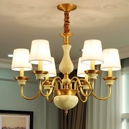 Alle koperen kroonluchter Jade decoratieve kroonluchter D