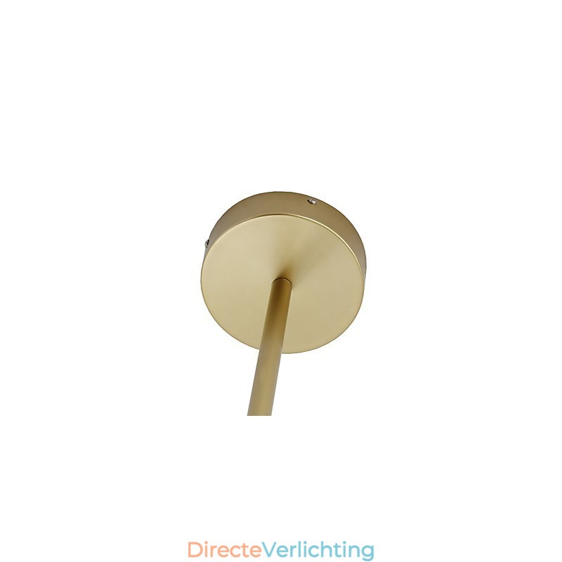 Tien lichts paal moderne Europese stijl Modo metalen glazen hanglamp de Foyer Decorate industriële kroonluchterlamp