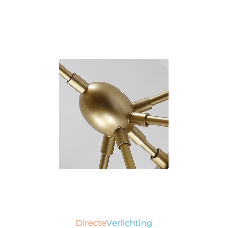 Tien lichts paal moderne Europese stijl Modo metalen glazen hanglamp de Foyer Decorate industriële kroonluchterlamp