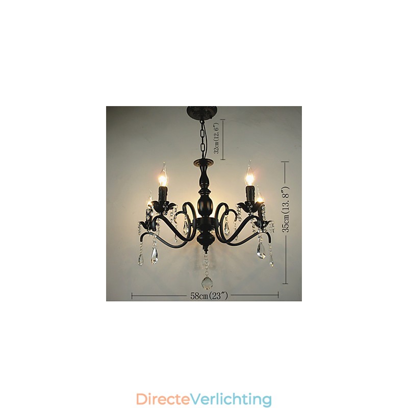Nieuwigheid Verlichting Europese Stijl Smeedijzeren Lamp Originaliteit Individualiteit Decoratie Kaars Lamp Kroonluchter