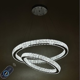 Binnen Kristallen Kroonluchter Moderne Hanglamp Plafondlamp Dimbare Verlichting Lamp met Afstandsbediening