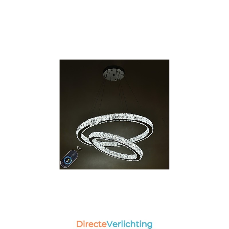 Binnen Kristallen Kroonluchter Moderne Hanglamp Plafondlamp Dimbare Verlichting Lamp met Afstandsbediening