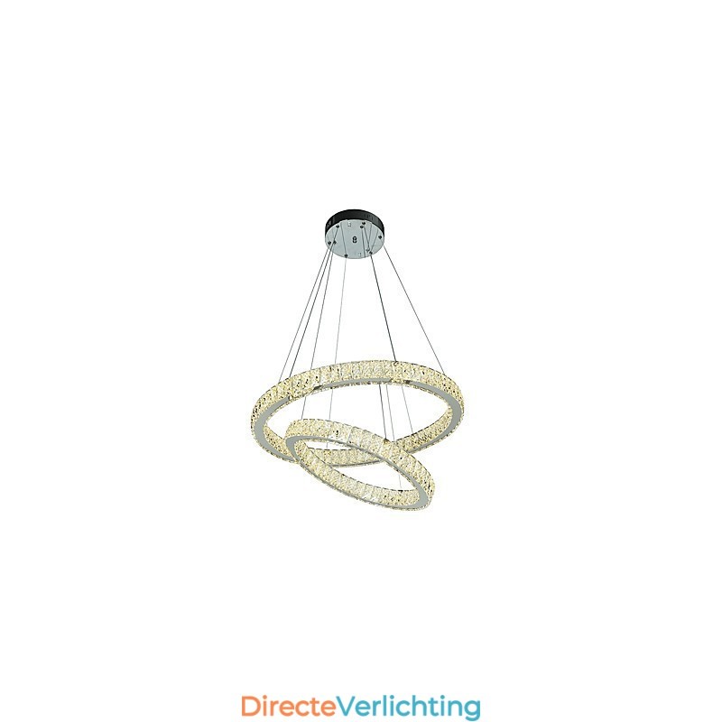 Binnen Kristallen Kroonluchter Moderne Hanglamp Plafondlamp Dimbare Verlichting Lamp met Afstandsbediening