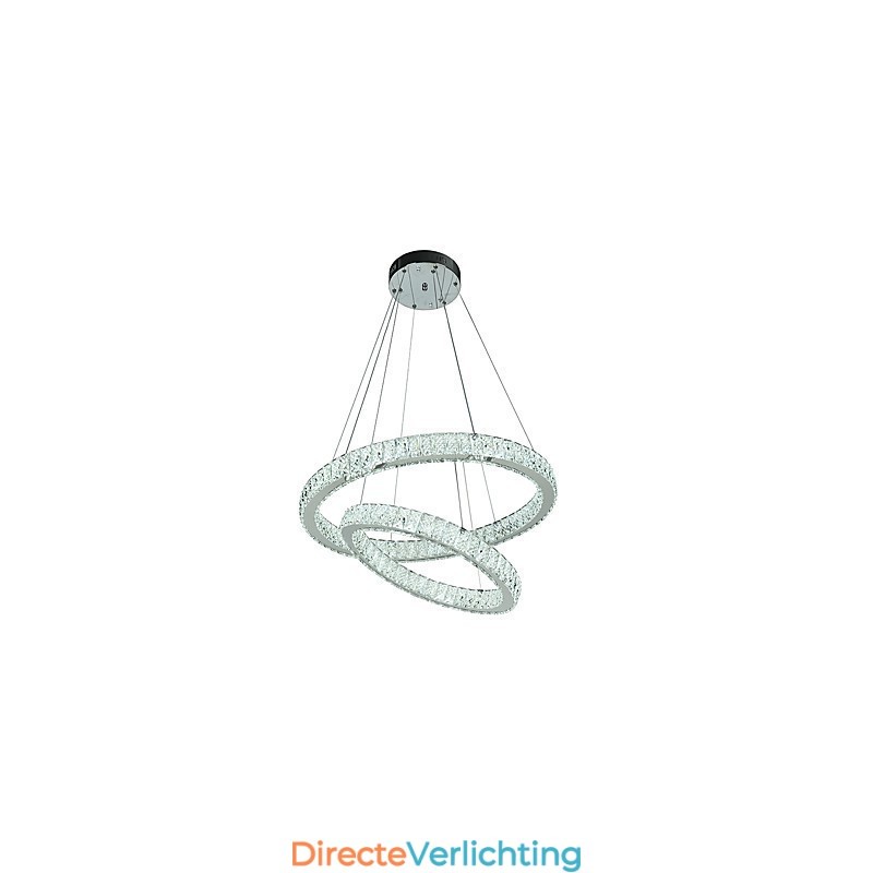 Binnen Kristallen Kroonluchter Moderne Hanglamp Plafondlamp Dimbare Verlichting Lamp met Afstandsbediening