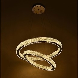 Binnen Kristallen Kroonluchter Moderne Hanglamp Plafondlamp Dimbare Verlichting Lamp met Afstandsbediening