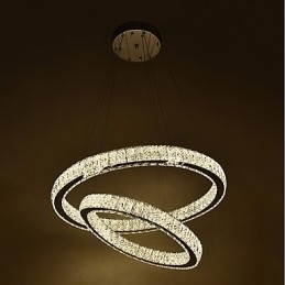Binnen Kristallen Kroonluchter Moderne Hanglamp Plafondlamp Dimbare Verlichting Lamp met Afstandsbediening