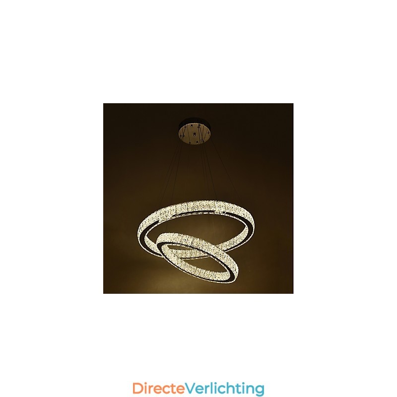 Binnen Kristallen Kroonluchter Moderne Hanglamp Plafondlamp Dimbare Verlichting Lamp met Afstandsbediening