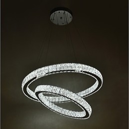 Binnen Kristallen Kroonluchter Moderne Hanglamp Plafondlamp Dimbare Verlichting Lamp met Afstandsbediening