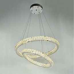 Binnen Kristallen Kroonluchter Moderne Hanglamp Plafondlamp Dimbare Verlichting Lamp met Afstandsbediening