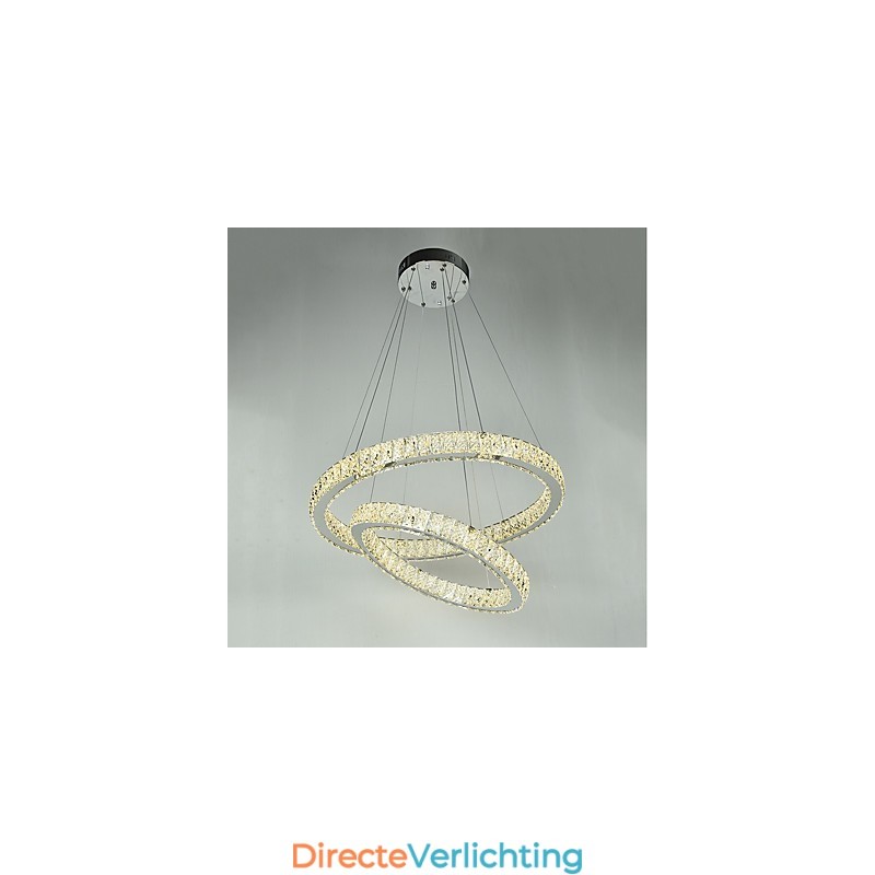 Binnen Kristallen Kroonluchter Moderne Hanglamp Plafondlamp Dimbare Verlichting Lamp met Afstandsbediening