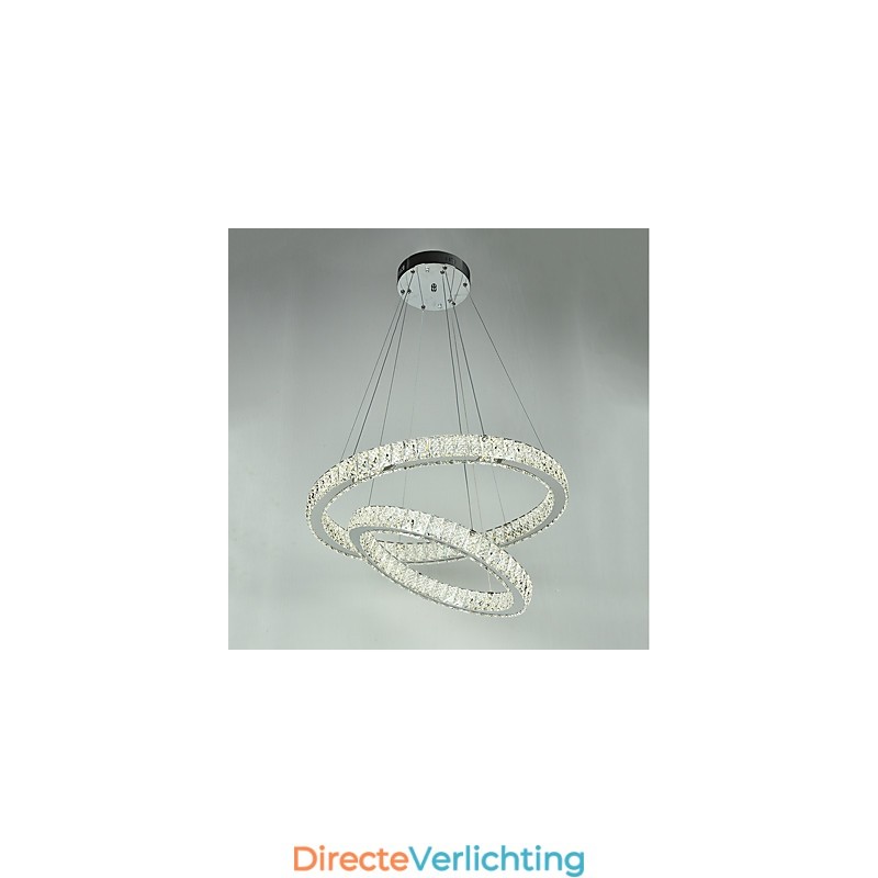 Binnen Kristallen Kroonluchter Moderne Hanglamp Plafondlamp Dimbare Verlichting Lamp met Afstandsbediening