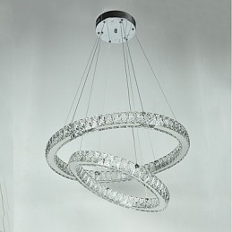 Binnen Kristallen Kroonluchter Moderne Hanglamp Plafondlamp Dimbare Verlichting Lamp met Afstandsbediening