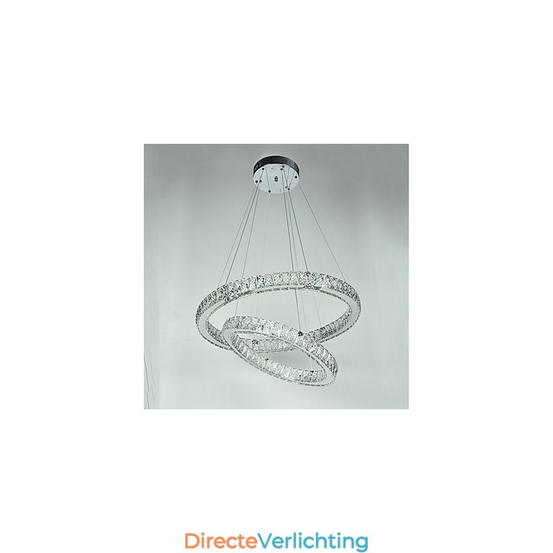 Binnen Kristallen Kroonluchter Moderne Hanglamp Plafondlamp Dimbare Verlichting Lamp met Afstandsbediening
