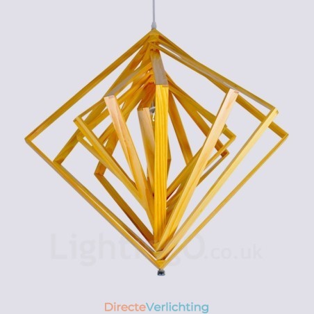 1 Lichte houten moderne eigentijdse hanglamp in Scandinavische stijl met houten kap 1 Lichte houten moderne eigentijdse hanglamp in Scandinavische stijl met houten kap