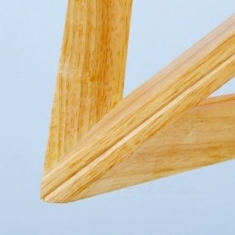 1 Lichte houten moderne eigentijdse hanglamp met houten kap