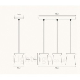 1 Lichte houten moderne eigentijdse hanglamp in Scandinavische stijl met ijzeren kap