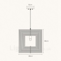1 Lichte houten moderne eigentijdse hanglamp in Scandinavische stijl met houten kap