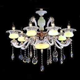 Europese stijl hoogwaardige zinklegering imitatie jade kristal hanger