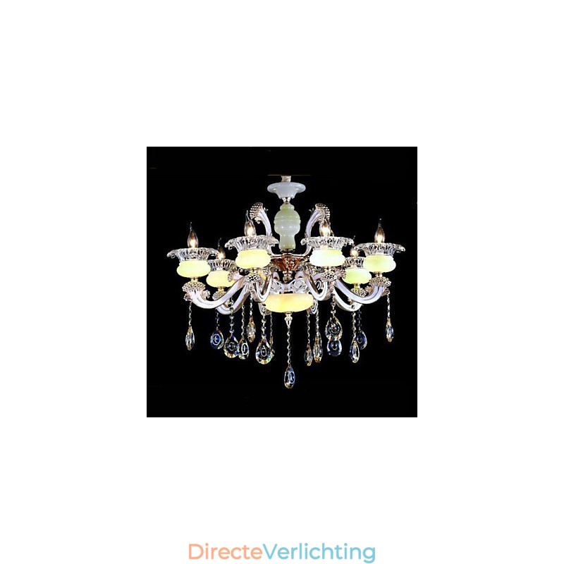Europese stijl hoogwaardige zinklegering imitatie jade kristal hanger