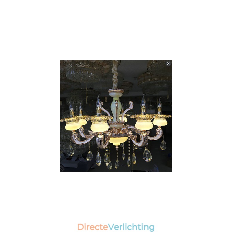 Europese stijl hoogwaardige zinklegering imitatie jade kristal hanger