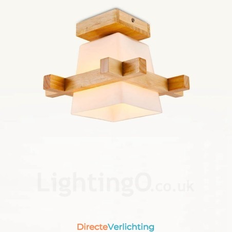 1-lichts moderne eigentijdse Scandinavische stijl plafondlamp met glazen kap 1-lichts moderne eigentijdse Scandinavische stijl plafondlamp met glazen kap