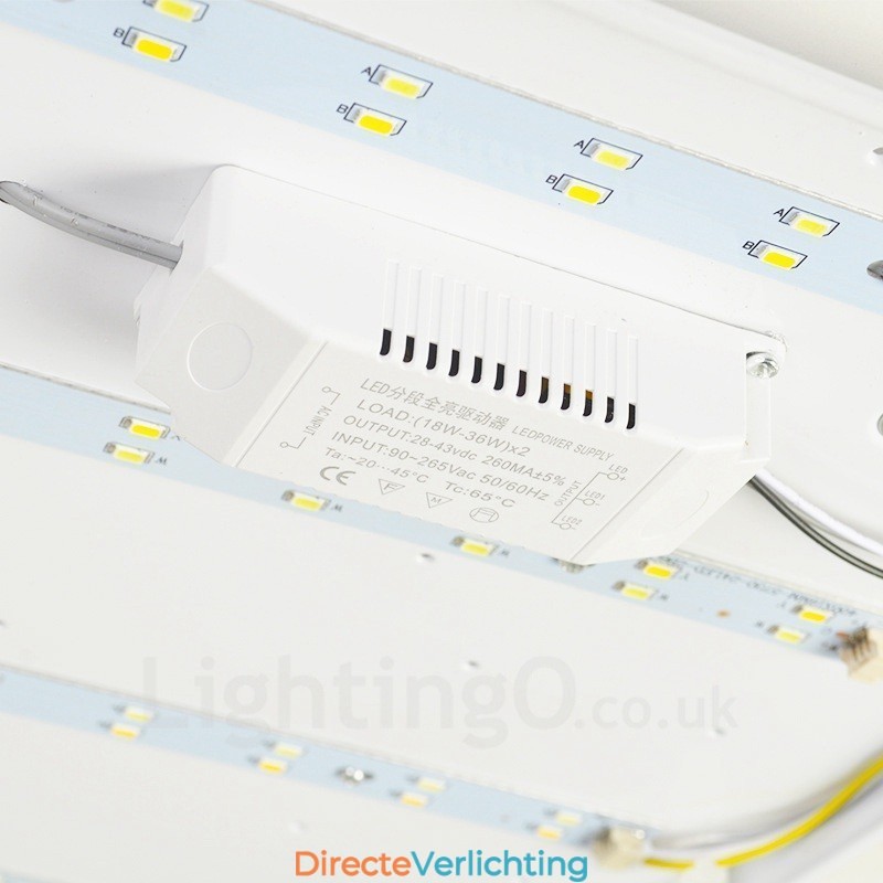 Moderne, eigentijdse plafondlampen met acryl kap