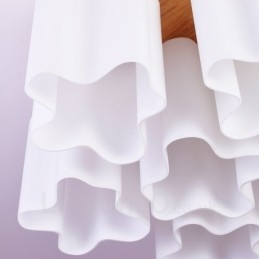 6-lichts moderne, eigentijdse plafondlampen met glazen kap
