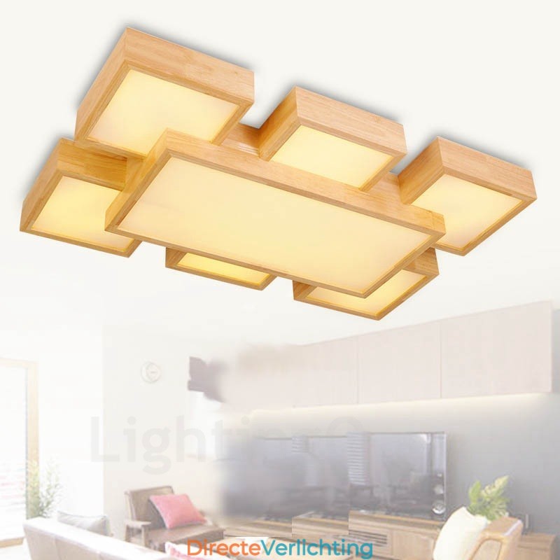 6 moderne, eigentijdse plafondlampen in Scandinavische stijl met acryl kap