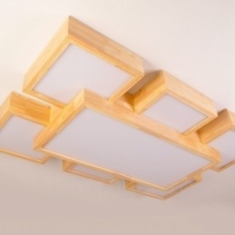 6 moderne, eigentijdse plafondlampen in Scandinavische stijl met acryl kap