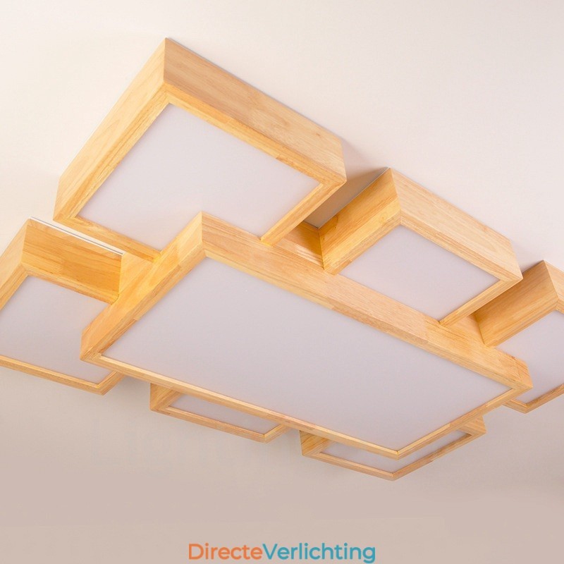 6 moderne, eigentijdse plafondlampen in Scandinavische stijl met acryl kap