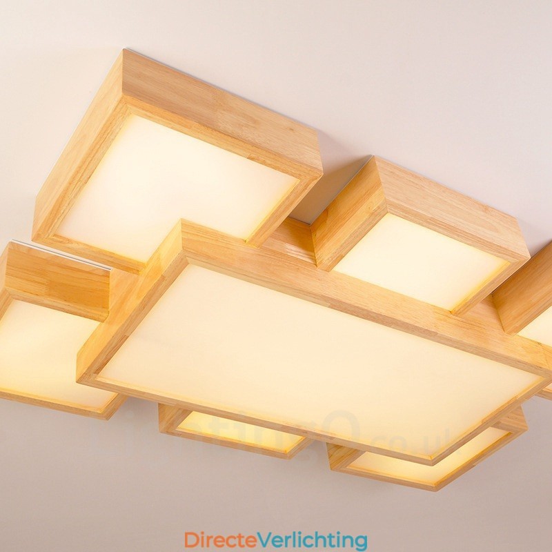 6 moderne, eigentijdse plafondlampen in Scandinavische stijl met acryl kap