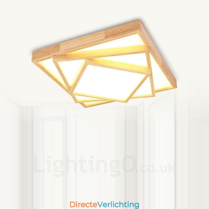 Moderne, eigentijdse plafondlampen in Scandinavische stijl met acryl kap