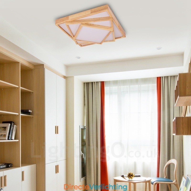 Moderne, eigentijdse plafondlampen in Scandinavische stijl met acryl kap