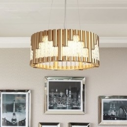 Moderne eigentijdse plafondlampen koperen plating hanglamp