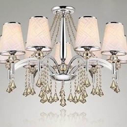 Moderne eigentijdse kristallen chromen metalen kroonluchter