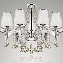 Moderne eigentijdse kristallen chromen metalen kroonluchter