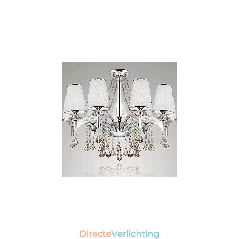 Moderne eigentijdse kristallen chromen metalen kroonluchter