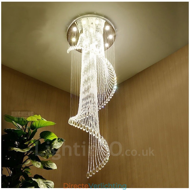 15 lampen moderne kristallen plafond hanglamp binnen kroonluchter verlichting lampen armaturen met gloeilampen