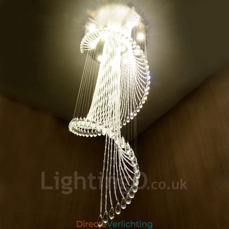 15 lampen moderne kristallen plafond hanglamp binnen kroonluchter verlichting lampen armaturen met gloeilampen