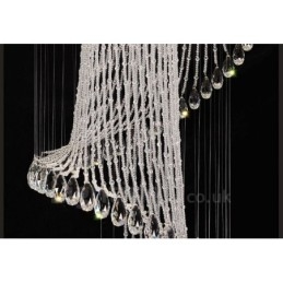 15 lampen moderne kristallen plafond hanglamp binnen kroonluchter verlichting lampen armaturen met gloeilampen