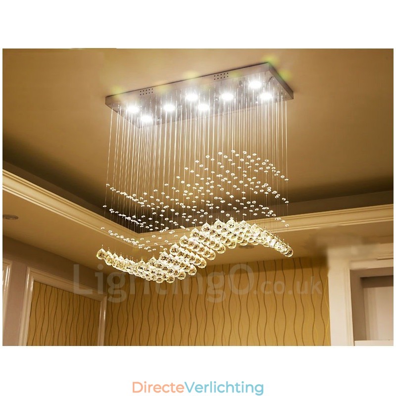 Moderne kristallen plafond hanglamp binnen kroonluchter verlichting lampen armaturen