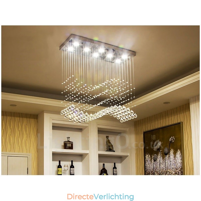 Moderne kristallen plafond hanglamp binnen kroonluchter verlichting lampen armaturen