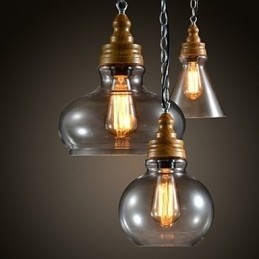 3-lichts moderne, eigentijdse mini-stijl metalen kroonluchter hanglamp